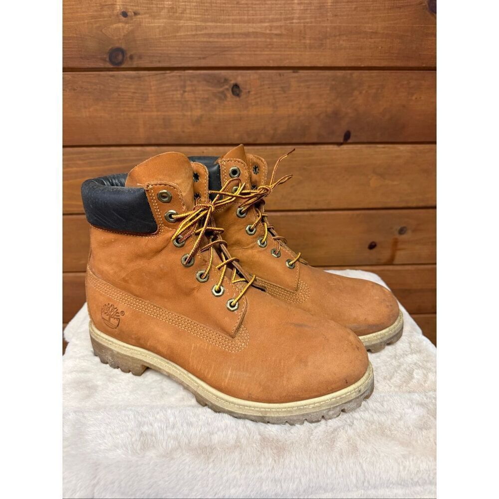 Timberland Men's 6-Inch Premium Waterproof Boots rust nubuck Sz 9.5 72066